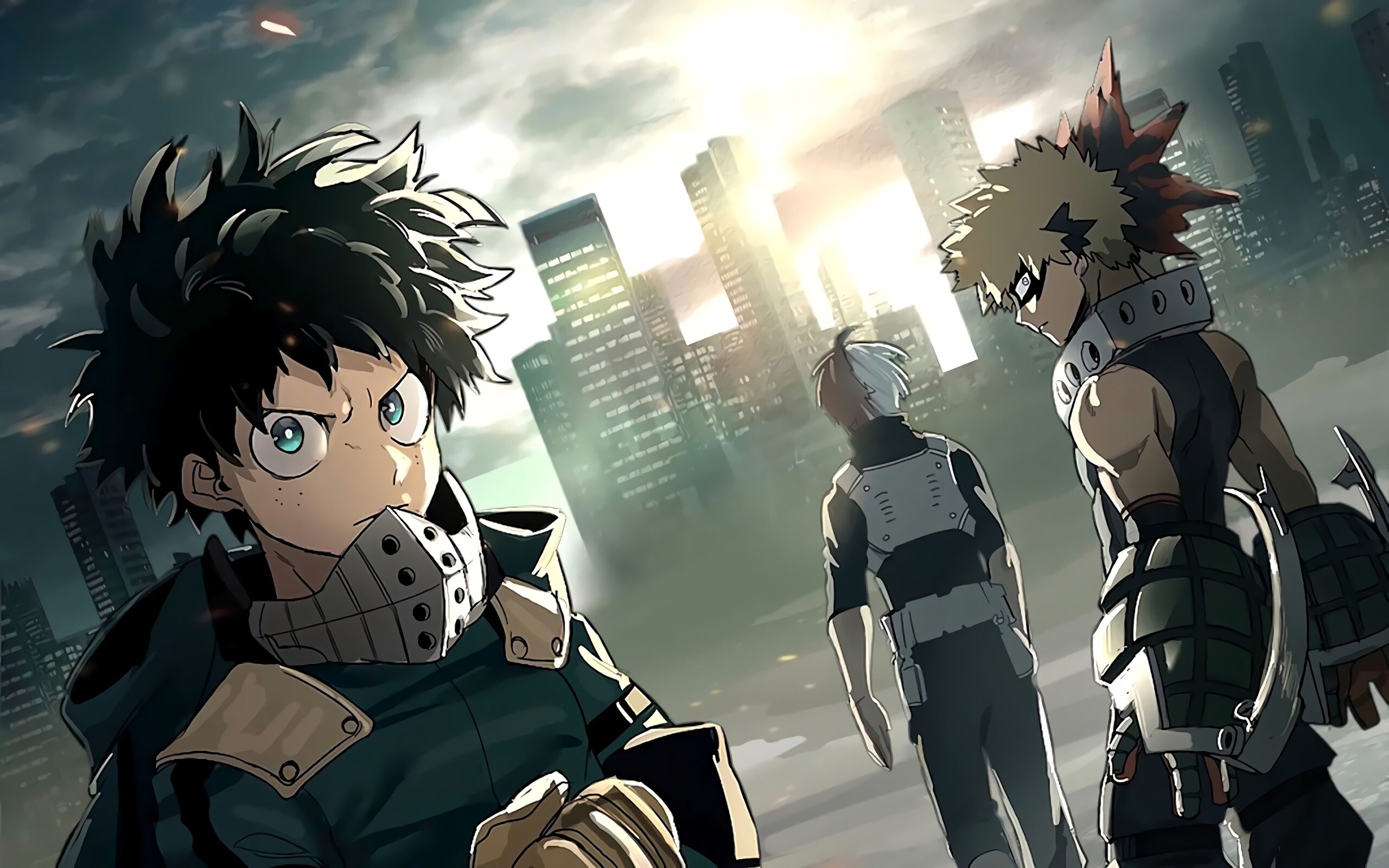Fond d'écran My Hero Academia pour portable.